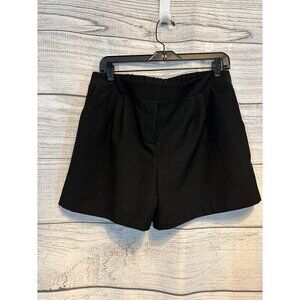 Aqua Black High-Waisted Dress Shorts Size XL